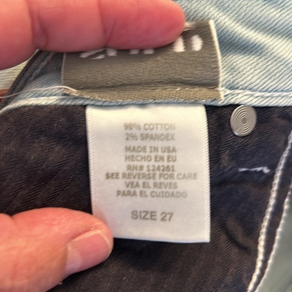 SOLD Design Lab Light Wash Denim Cropped Bryant Park Best Friend Jeans Size 27 - Picture 8 of 8